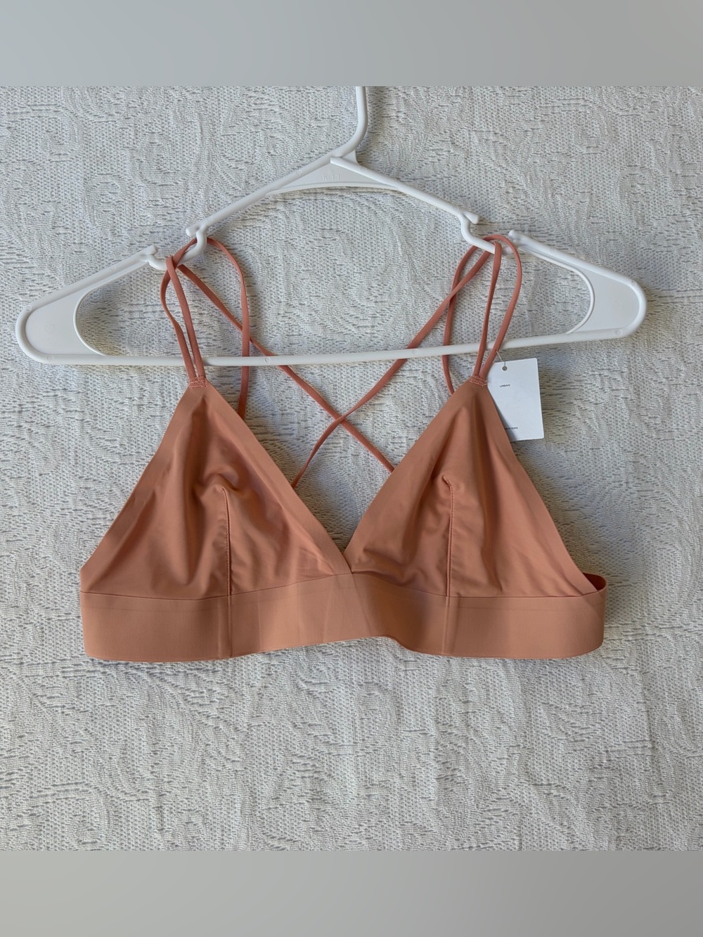 Urban Outfitters Strappy Triangle Bralette - Peachy Terracotta